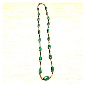 J. Crew Turquoise & Gold Necklace.